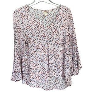 Mossimo Supply Co. Small Floral Print Top